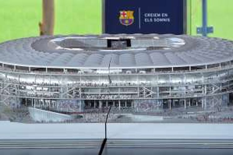 Barcelona merilis tampilan baru Stadion Camp Nou apabila sudah direnovasi, Kamis (21/4/2016).