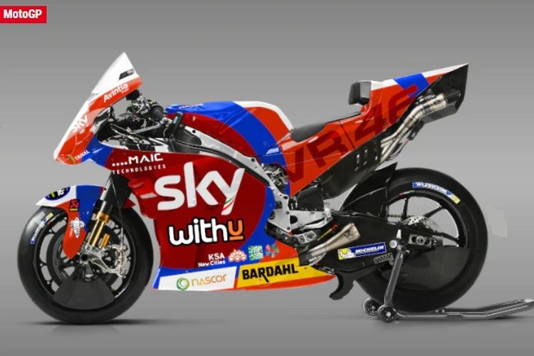 Pebalap Sky VR46 Avintia, Luca Marini, akan memakai motor dengan livery khusus di balapan kandang GP Mugello, Italia, akhir pekan ini Minggu (30/5/2021).