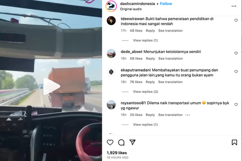 Viral, Video Pengemudi Bus Ugal-ugalan di Tol Penumpang Malah Bersorak