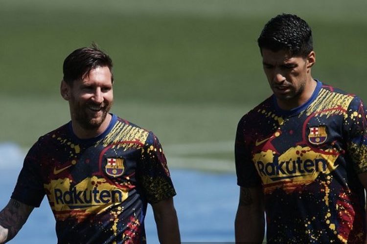Lionel Messi, Luis Suarez.