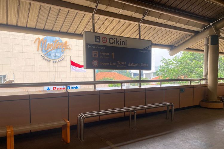 Stasiun Cikini, Jakarta Pusat, Rabu )23/8/2023).