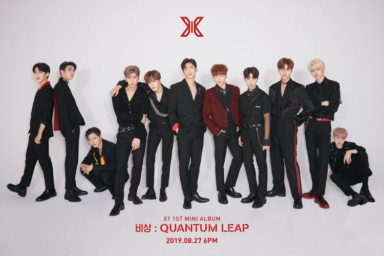 Boyband Kpop pendatang baru, X1, yang terbentuk dari ajang Produce X 101.