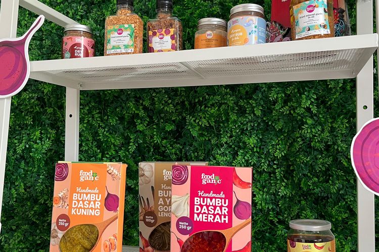 Berbagai produk bumbu dapur yang diproduksi oleh Foodganic.