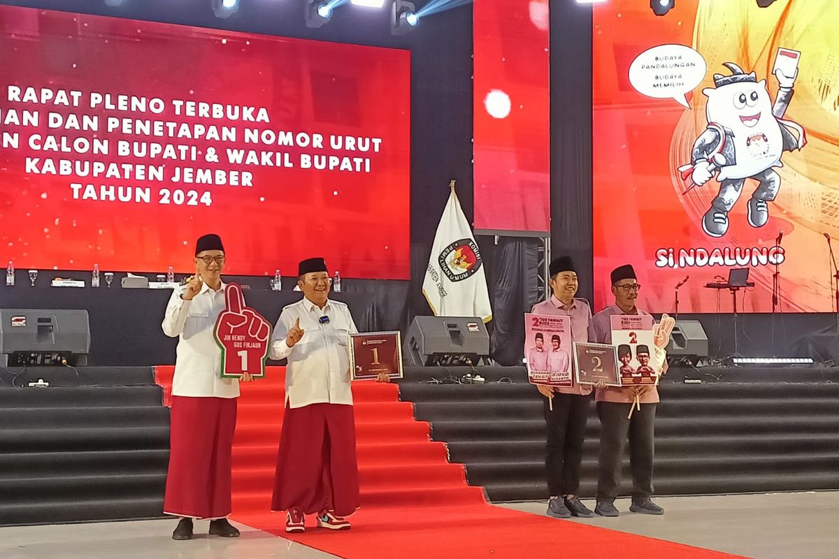 Debat Cabup-Cawabup kedua PIlkada Jember digelar pada Sabtu (9/11/2024)