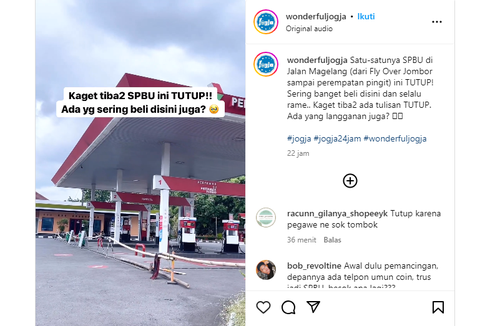 Viral, Video Satu-satunya SPBU di Jalan Magelang Tutup, Apa Alasannya?