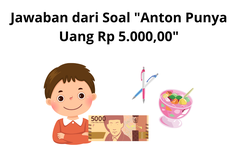 Jawaban dari Soal "Anton Punya Uang Rp 5.000,00"