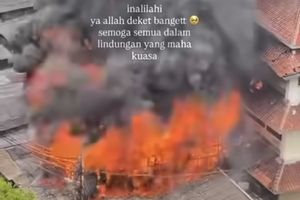 Kebakaran Permukiman di Kemayoran Jakpus, 23 Mobil Damkar dan 74 Personel Dikerahkan