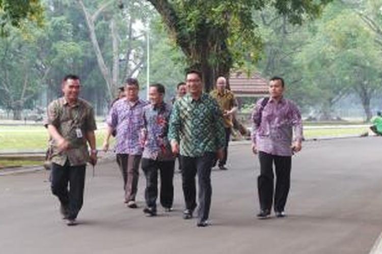 Wali Kota Bandung Ridwan Kamil di Istana Bogor, Kamis (26/2/2015).