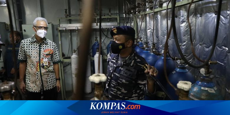 KRI Dr Soeharso-990 Bantu Pasokan Oksigen Jateng, Ganjar: Kami Prioritaskan untuk RS di Semarang Raya - Vimarsana News