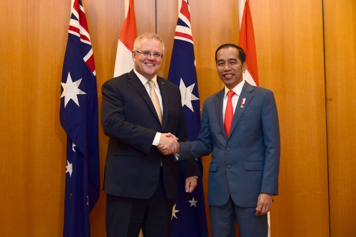 Presiden Jokowi bertemu dengan Perdana Menteri (PM) Australia Scott Morrison, Senin (10/2/2020).