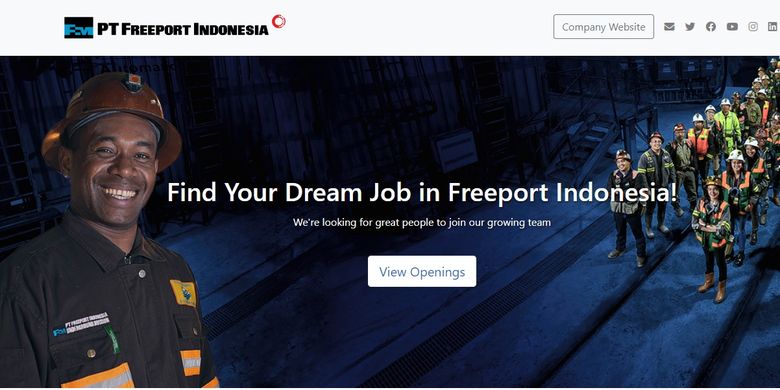 PT Freeport Indonesia membuka lowongan kerja untuk lulusan S1 yang berpengalaman di dunia pertambangan
