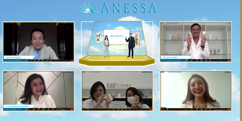 Virtual launching Anessa Perfect UV Suncreen Skincare, Rabu (23/9/2020).