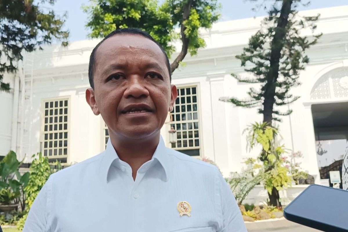 Menteri Investasi/Kepala BKPM Bahlil Lahadalia di Kompleks Istana Kepresidenan, Jakarta, Senin (10/6/2024).