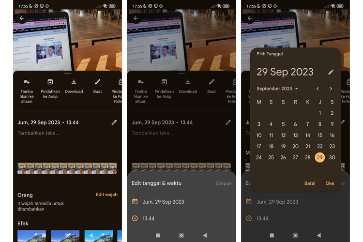 Cara edit tanggal dan waktu di Google Photos