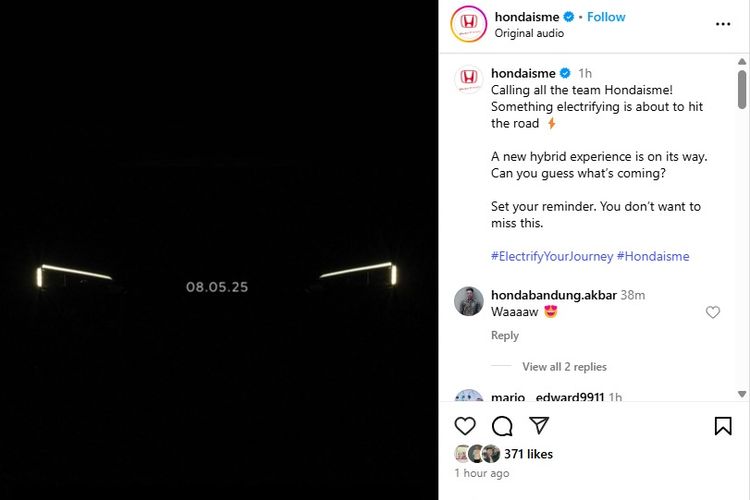Video teaser mobil baru Honda yang diduga Civic Hybrid