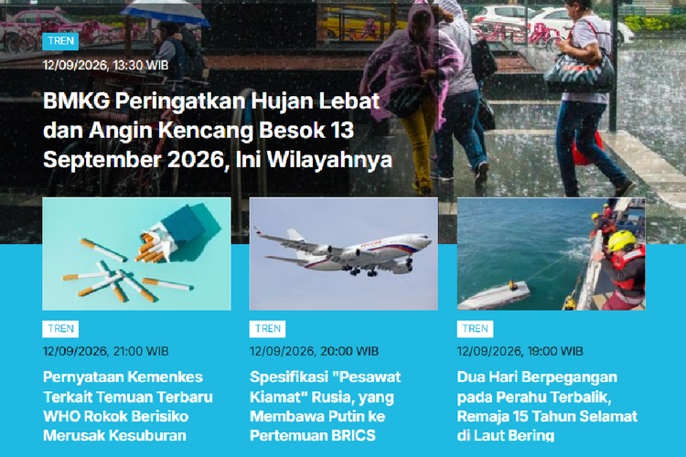 [POPULER TREN] Daerah yang Akan Hujan Hari Ini | Analisis Gempa Jakarta