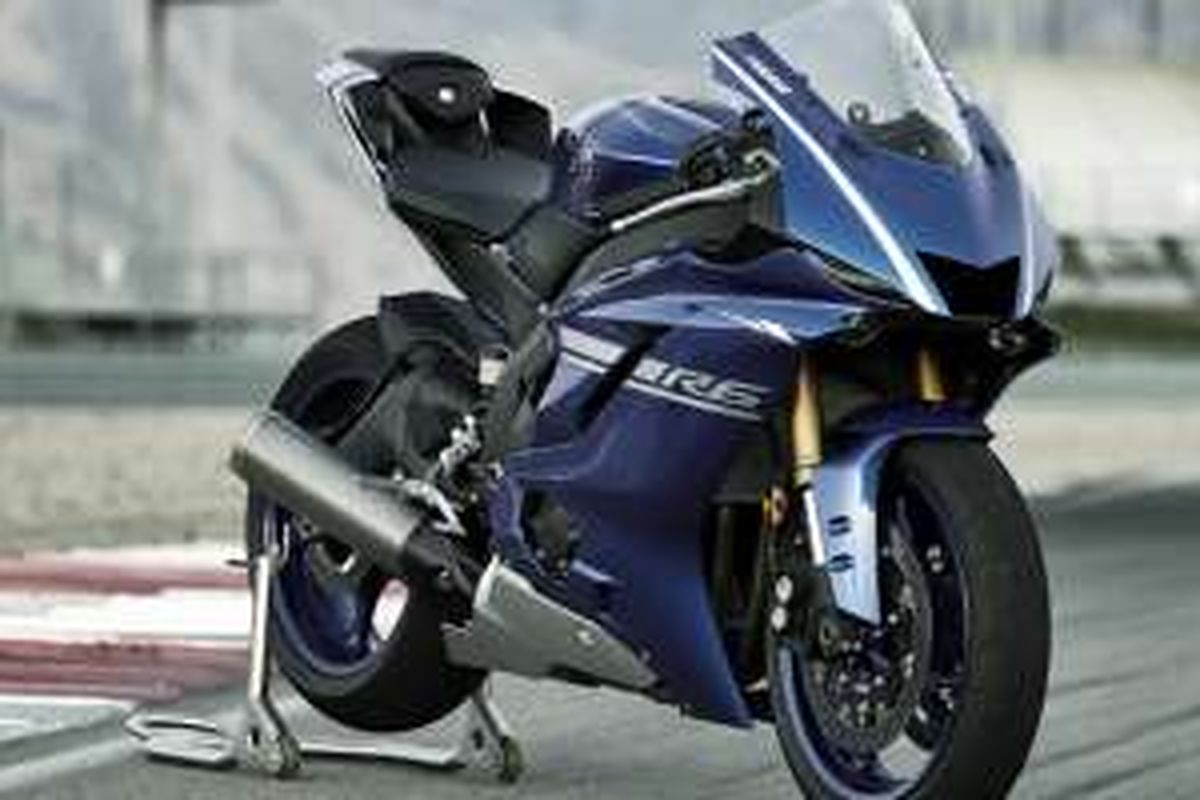 Yamaha R6 model 2017 yang dari depan sekilas mirip R1.