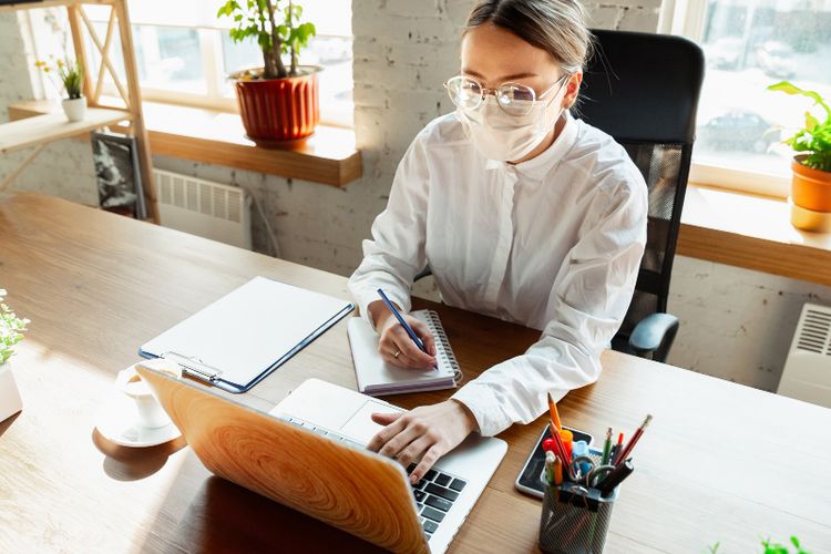 Ilustrasi Work From Home (WFH). 