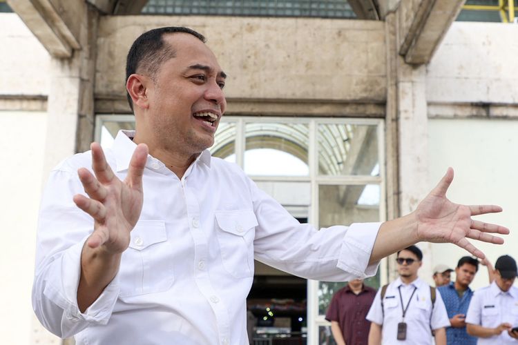 Wali Kota Surabaya, Eri Cahyadi di gedung eks Hi-Tech Mall, Rabu (25/6/2025).