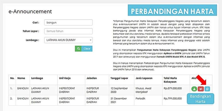 Tutorial Memeriksa Jumlah Harta Kekayaan Pejabat Indonesia Di Situs ...