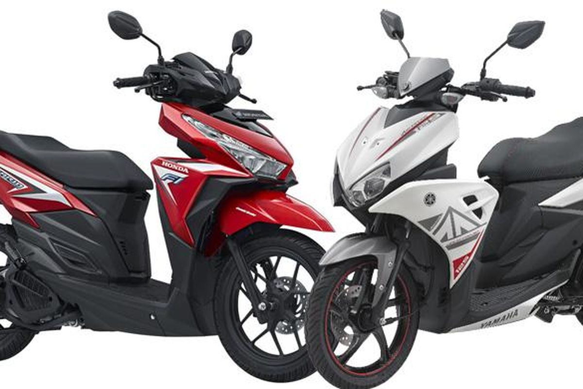 Honda Vario 125 eSP Vs Yamaha Aerox 125LC. 