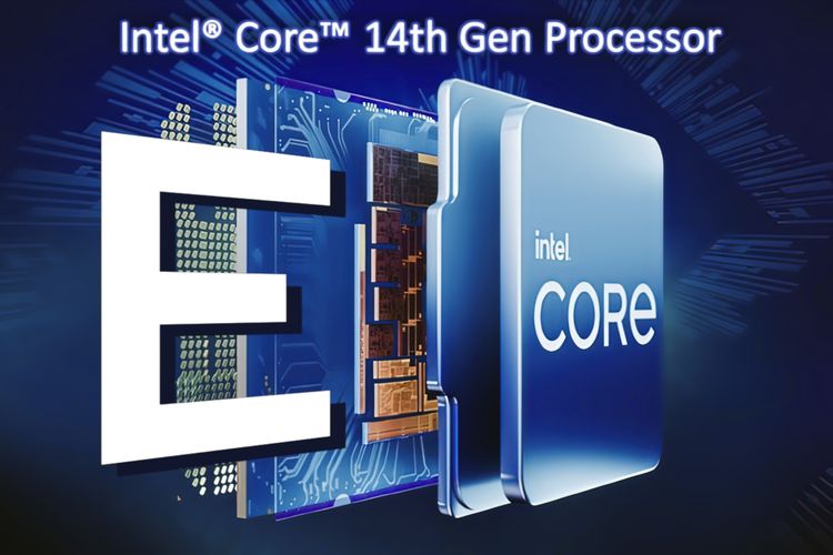 Ilustrasi prosesor Intel Generasi ke-14 seri E tanpa E-Core