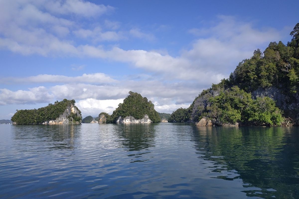 Teluk Kabui, Raja Ampat. Foto diambil pada Kamis (27/9/2018).