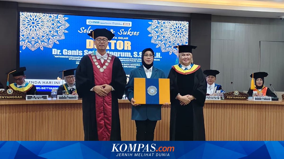 Raih Gelar Doktor Unair, Kombes Pol Ganis Teliti Kepemimpinan Polwan