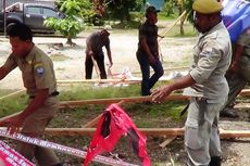 Aparat Bongkar Paksa Baliho-baliho Kampanye di Kota Manokwari