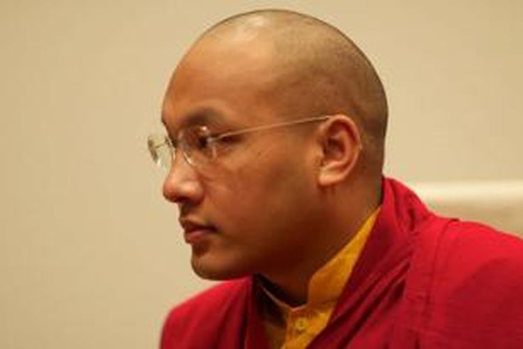 Karmapa Urgyen Trinley (30), biksu muda Tibet yang disebut-sebut sebagai calon penerus Dalai Lama.
