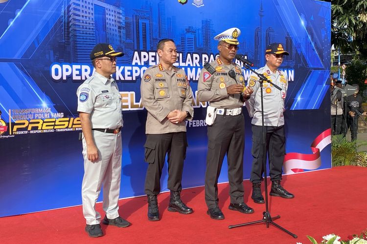 Sambutan Dirlantas Polda Metro Jaya Kombes Pol Latif Usman dalam Operasi Keselamatan Jaya 2023
