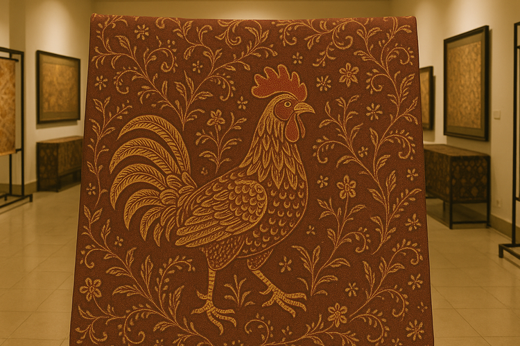Ketika Ayam Berkisah di Kain Batik