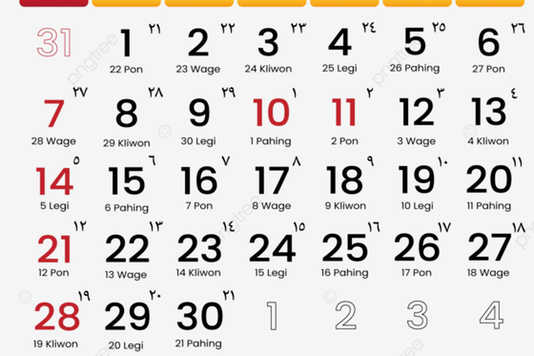Kalender Bulan April 2024