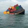 Tongkang Muatan Peti Kemas Tujuan Singapura Nyaris Tenggelam di Karimun, Kepri