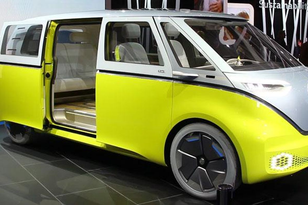 Mobil konsep Volkswagen I.D. Buzz.