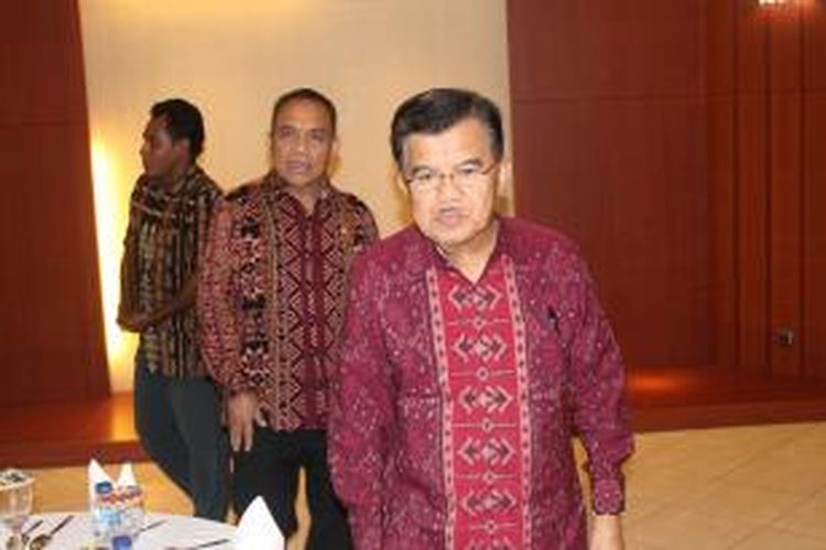 Wakil Presiden (Wapres) Jusup Kalla, ketika menghadiri acara peringatan Hari Koperasi Nasional ke -68 di Kupang, Nusa Tenggara Timur (NTT), Minggu (12/7/2015).