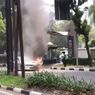 Mobil Terbakar di Dekat Gandaria City, Lalu Lintas Sempat Macet