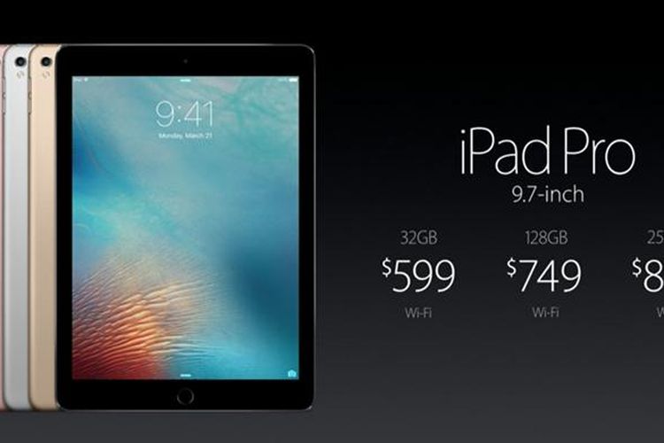 Harga iPad Pro 9,7 inci.