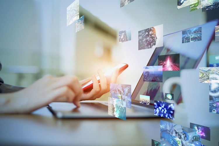 Ilustrasi konten digital.