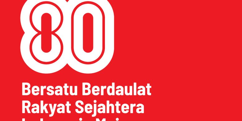 Logo 80 Tahun Indonesia Diluncurkan, Simbolkan Persatuan Tak Terputus