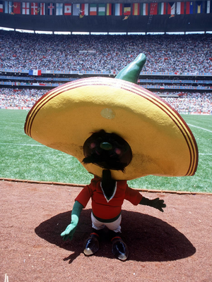 Pique, maskot Piala Dunia 1986 di Meksiko.