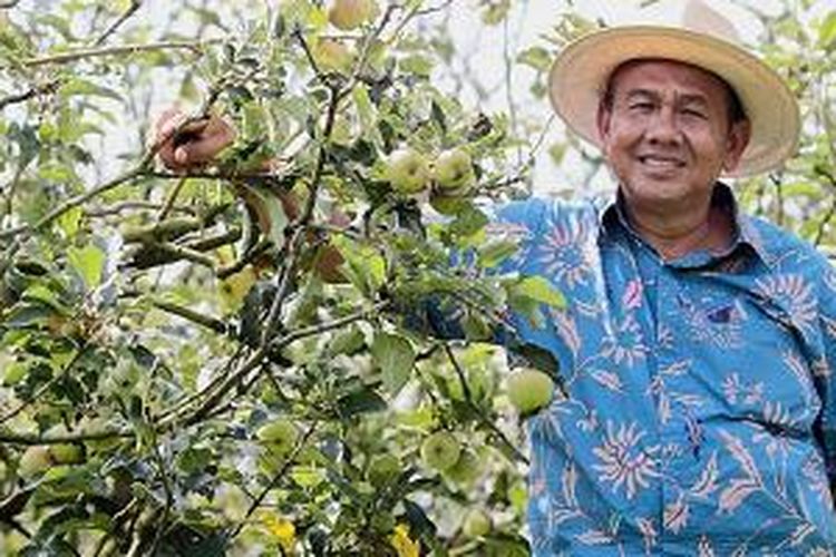 Edy Antoro, Direktur Utama Kusuma Agrowisata Group, perusahaan yang bergerak di bidang agrobisnis wisata terkemuka di Kota Batu, Jatim.