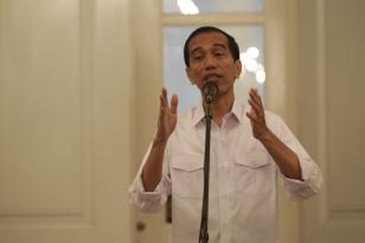 Calon presiden yang juga Gubernur DKI Jakarta, Joko Widodo atau Jokowi.