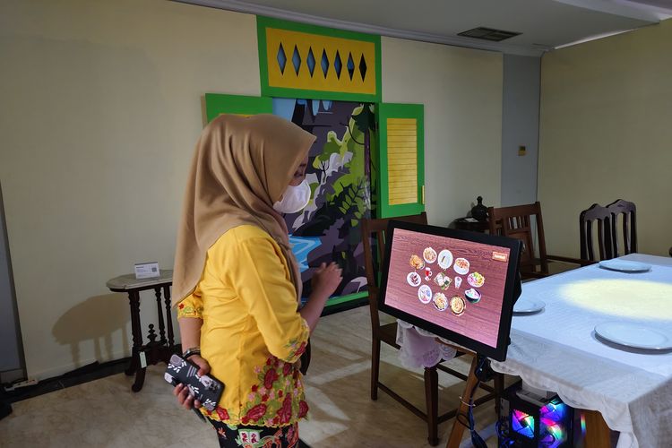 Media interaktif di Museum Betawi, Perkampungan Budaya Betawi, Jagakarsa, Jakarta Selatan, Jumat (29/12/2023). 