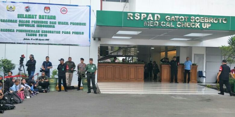 Suasana RSPAD Gatot Soebroto, Jakarta, Minggu (12/8/2018)