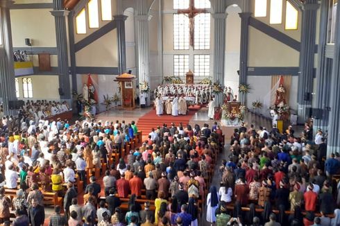 Ini Penampakan Misa Penahbisan Uskup Ruteng yang Dihadiri 1.500 Umat Katolik
