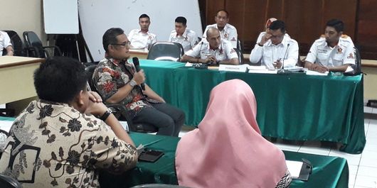 Pakar Hukum Pidana Chairul Huda saat menjadi saksi ahli dalam sidang ajudikasi di Kantor Bawaslu DKI Jakarta, Senin (27/8/2018).