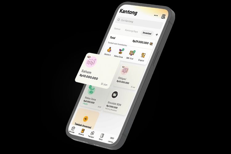 Tampilan portofolio investasi di aplikasi Jago