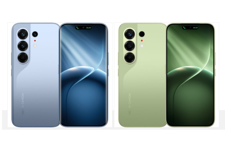 Tecno Camon 50 Pro (kiri) dan Camon 50 (kanan).