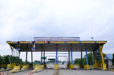 Hati-hati Lintasi Tol MKTT, GT Tebing Tinggi Tengah Dibongkar